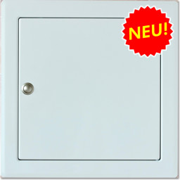 Zeige Details für Wäscheeinwurftür Exclusive, Anschlag seitlich, weiß pulverbeschichtet Bild von Wäscheeinwurftür Exclusive, Anschlag seitlich, weiß pulverbeschichtet