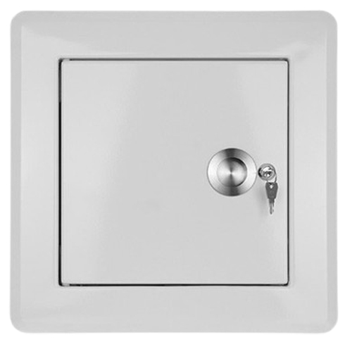 Bild von Wäscheeinwurftür NewStyle, Anschlag seitlich, weiß pulverbeschichtet