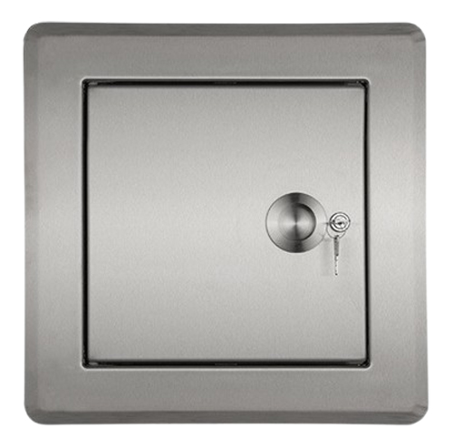 Bild von Wäscheeinwurftür NewStyle, Anschlag seitlich, V2A/Edelstahl gebürstet