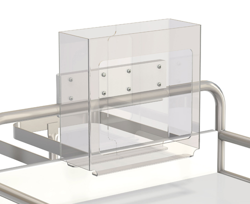 Bild von Halterung für 2 Handschuhspender, Transparent