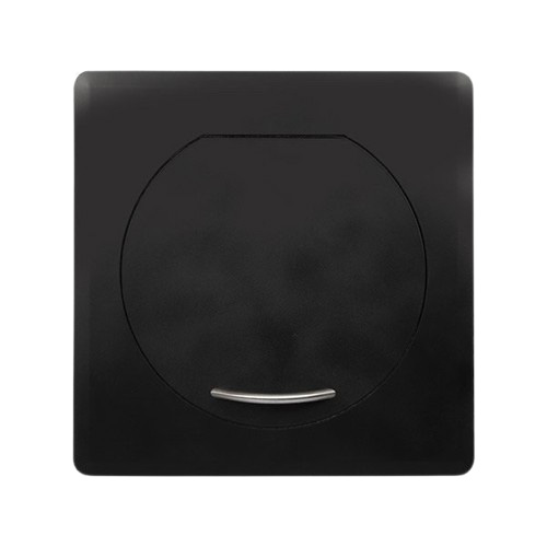 Bild von Wäscheeinwurftür für den Einwurf von oben, eckig/rund, schwarz