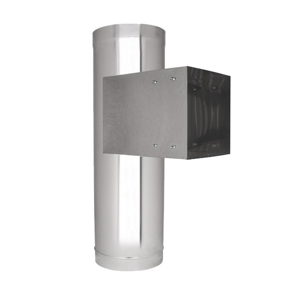 Bild von Türschurrenrohr Edelstahl Ø 300/250 mm (seitlich)